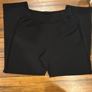 Spanx air essential black straight leg pants petite small